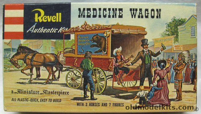 Revell 1/48 Medicine Wagon - Miniature Masterpiece, H521-98 plastic model kit